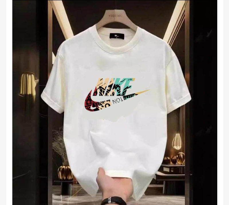 173Camiseta Blanca Logo NO.1 Multicolor – Estilo Urbano Exclusivo