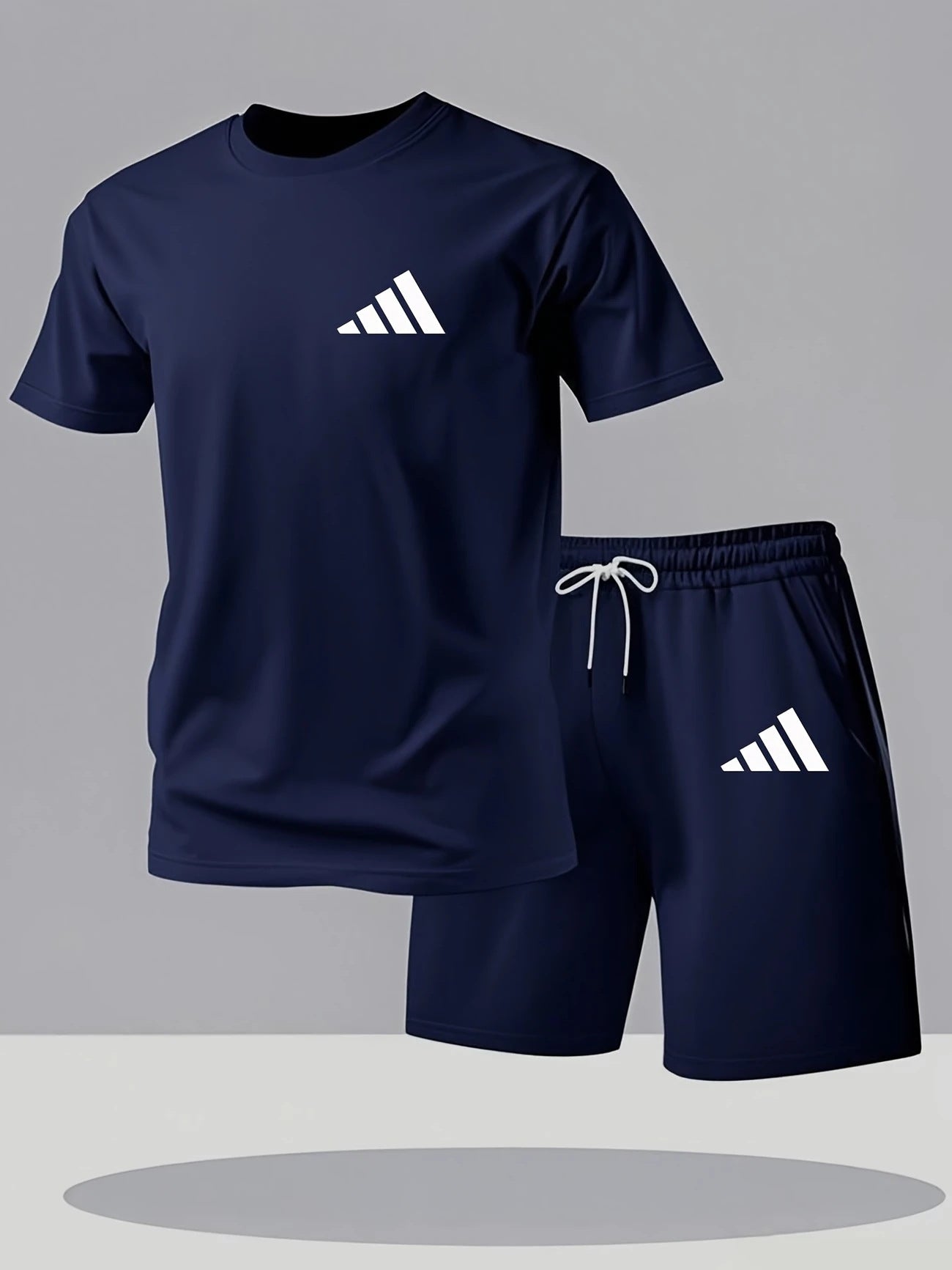 164Conjunto Adidas Azul Marino | Camiseta + Short Estilo Deportivo Premium