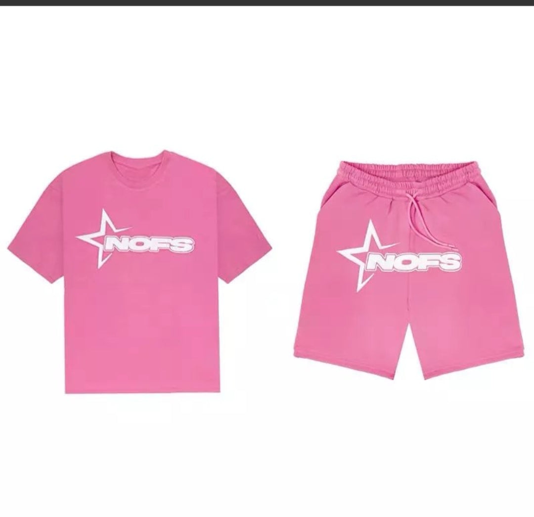 Conjunto Camiseta y Short Logo Estrella Estilo Urbano