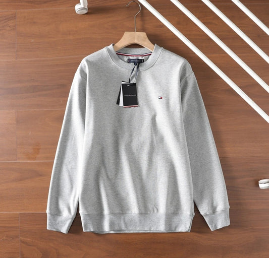 Tommy Sudadera Logo Central Estilo Luxury Street