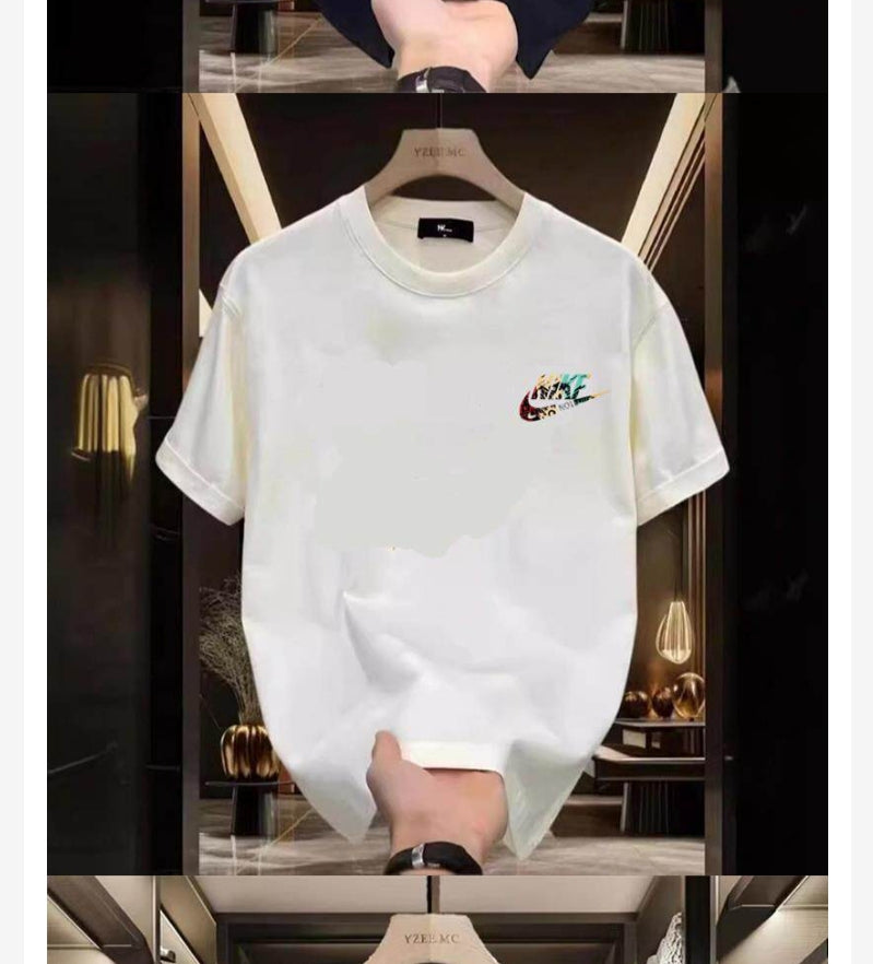 175Camiseta Blanca Logo Mini Multicolor – Estilo Minimal Urbano