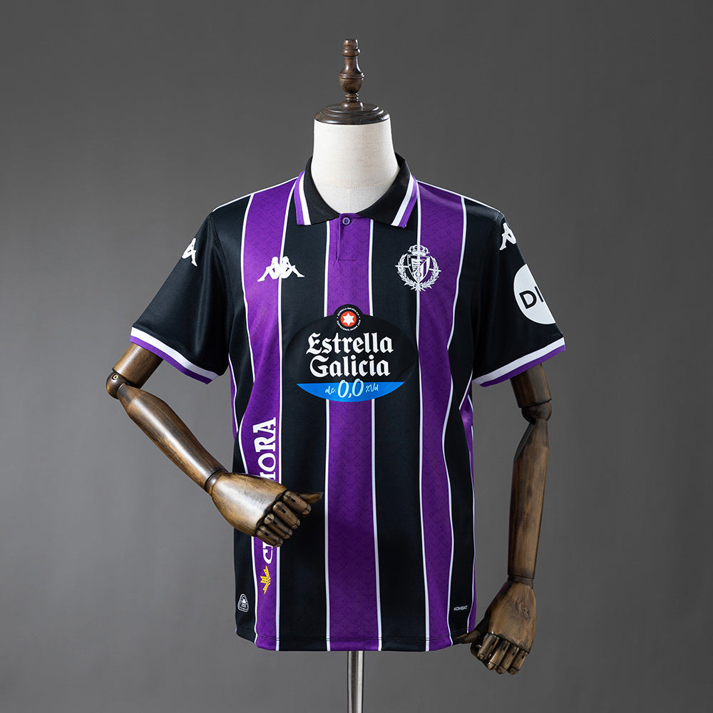 76Camiseta Oficial Real Valladolid CF Negra y Morada – Segunda Equipación