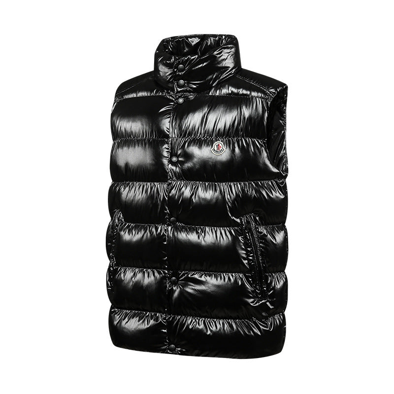 Chaleco acolchado brillante efecto glossy estilo urbano