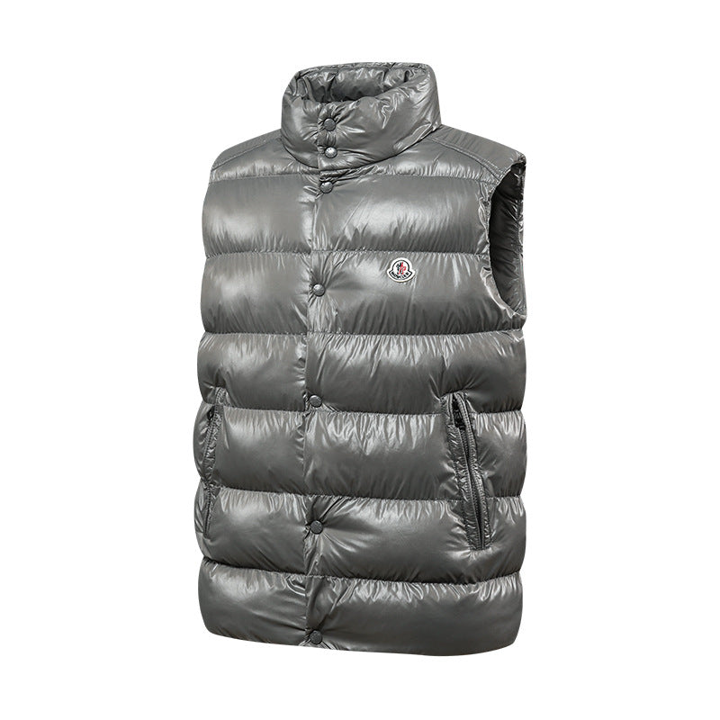 Chaleco acolchado brillante efecto glossy estilo urbano
