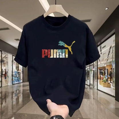 Camiseta Blanca Urbana con Gráfico Animal Multicolor