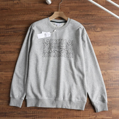 Sudadera Gris de Algodón con Diseño Frontal – Estilo Urbano Premium