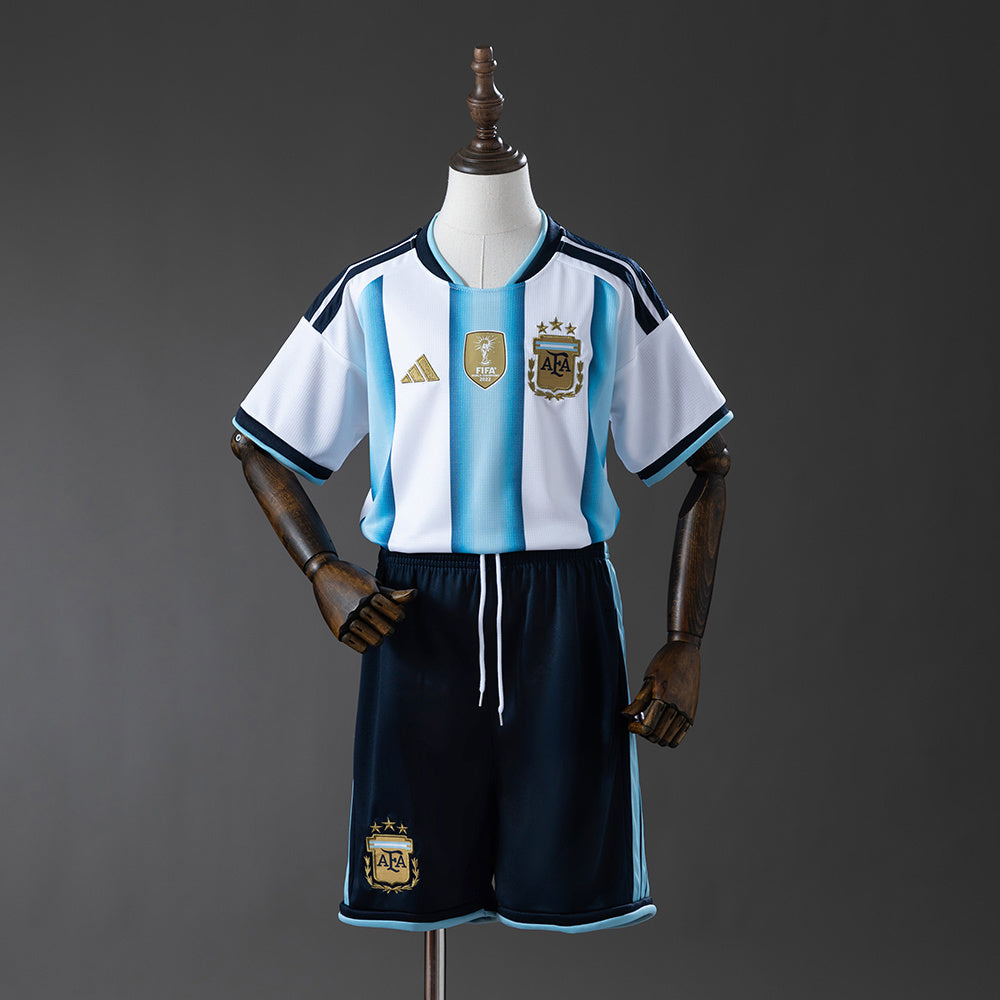 Conjunto Argentina Primera Equipación Infantil – Celeste y Blanco