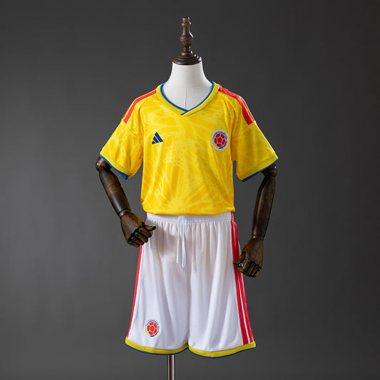 Conjunto Colombia Primera Equipación Infantil – Amarillo y Blanco