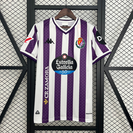 77Camiseta Oficial Real Valladolid CF Morada y Blanca – Primera Equipación