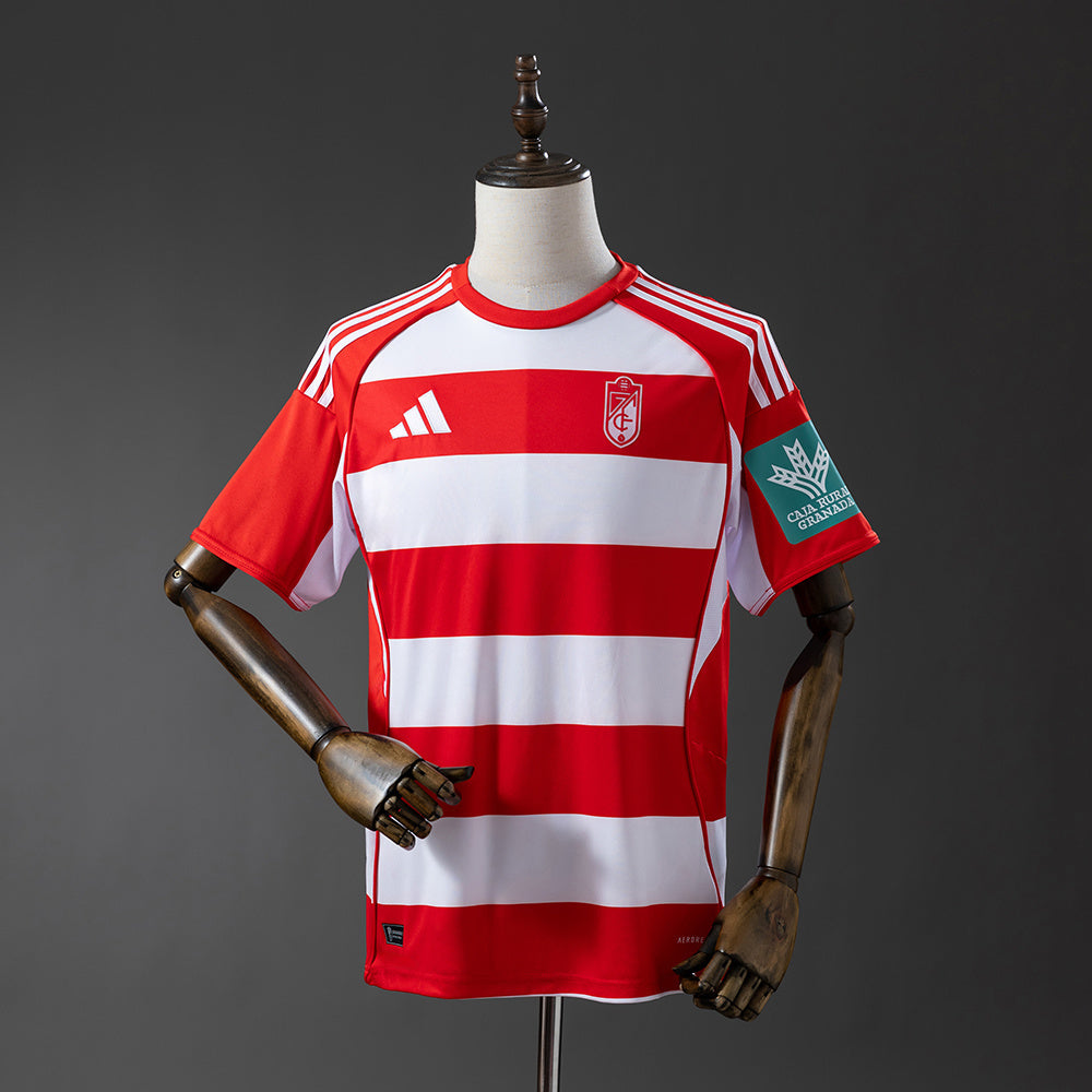 73Camiseta Oficial Granada CF Roja y Blanca – Primera Equipación