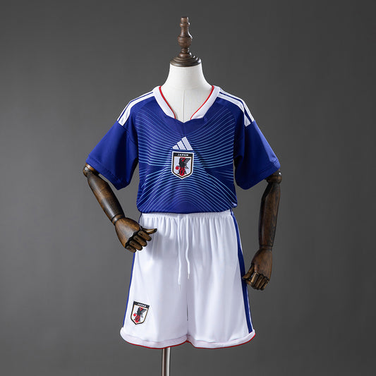 Conjunto Japón Primera Equipación Infantil – Azul y Blanco