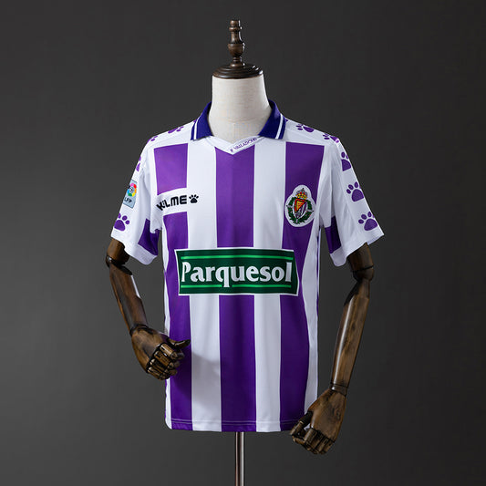 56Camiseta Real Valladolid Retro Blanquivioleta