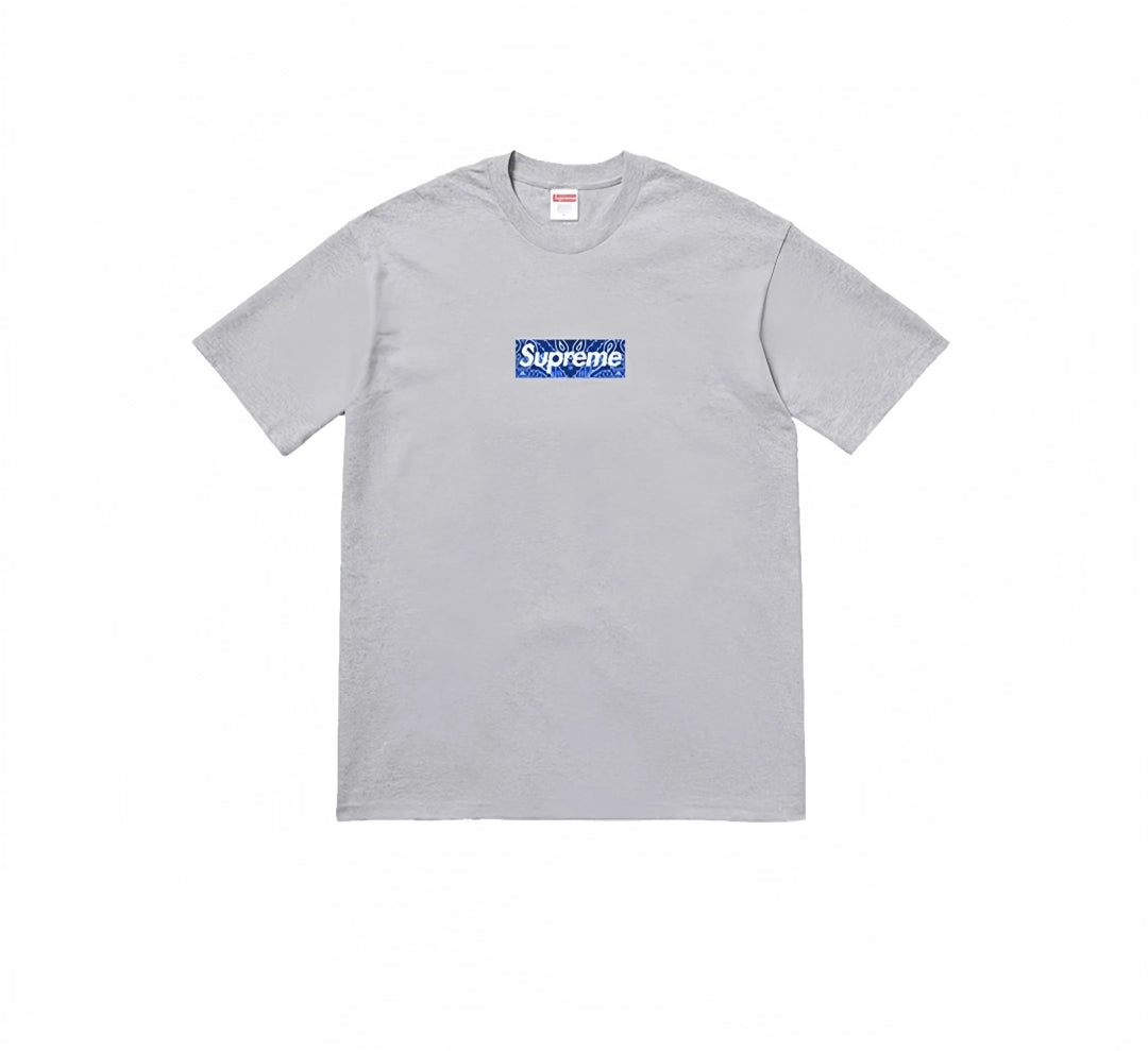 Camiseta Roja Box Logo Estilo Streetwear