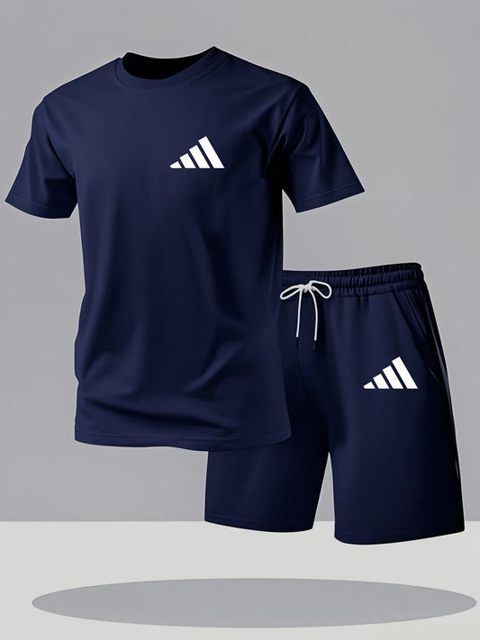 164Conjunto Adidas Azul Marino | Camiseta + Short Estilo Deportivo Premium