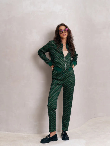 149Chándal Premium de Mujer Verde | Estilo Urbano Sofisticado y Confort Chic