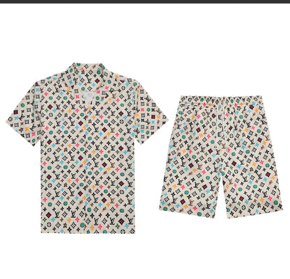 LV Conjunto Camiseta y Short Relieve Monograma Premium