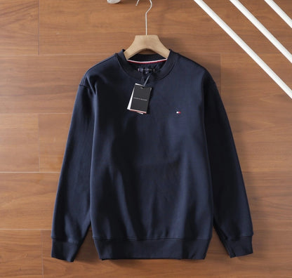 Tommy Sudadera Logo Central Estilo Luxury Street
