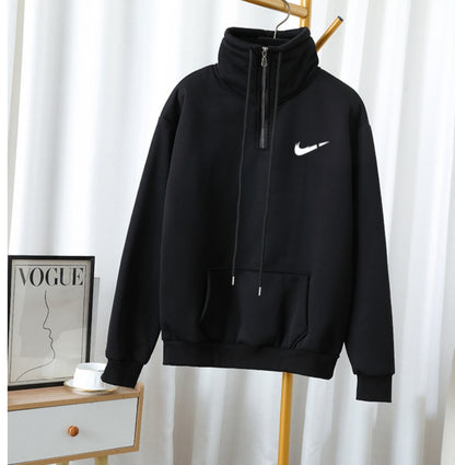 111Sudadera Oversize de Cuello Alto | Estilo Urbano Minimalista