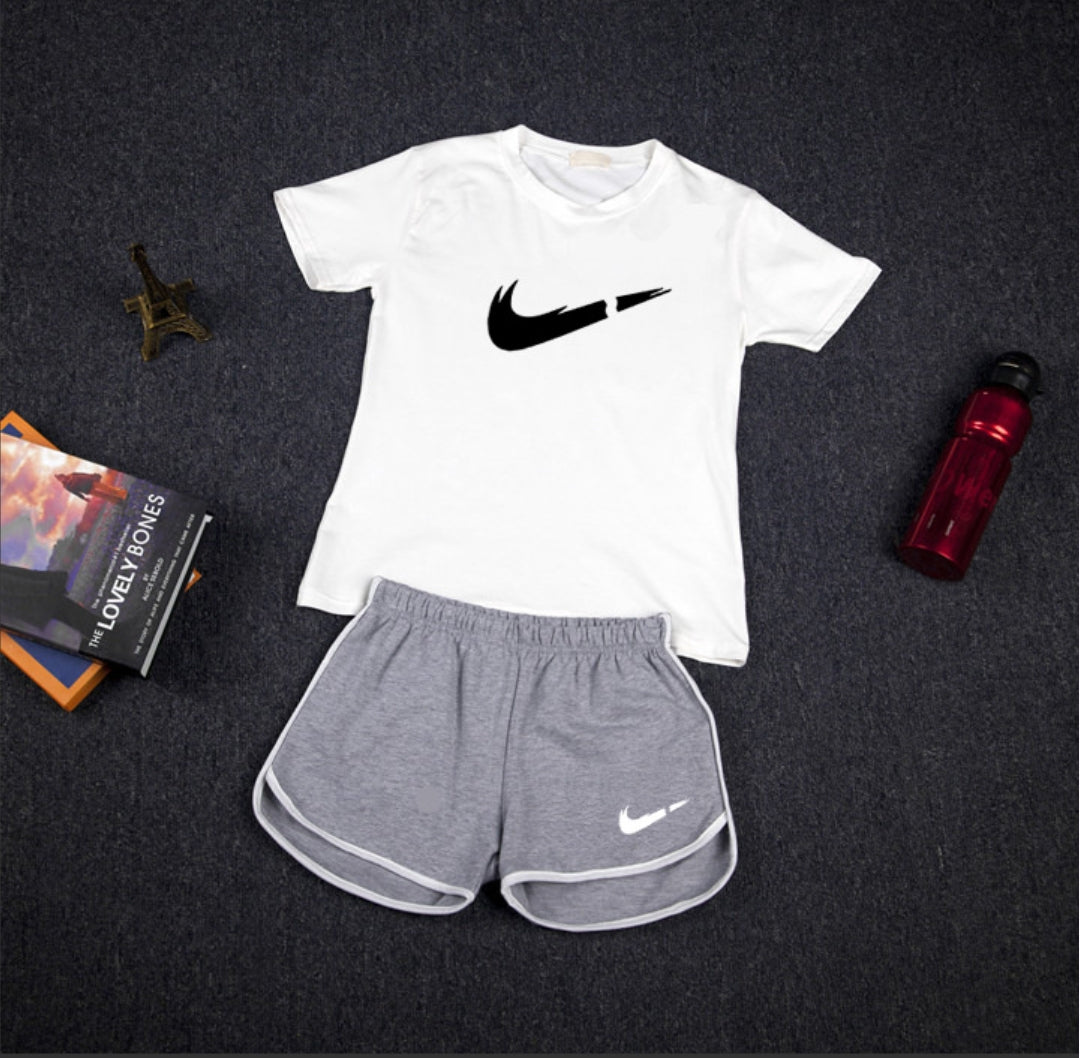 112Conjunto Deportivo Casual Mujer| Camiseta + Pantalón Corto