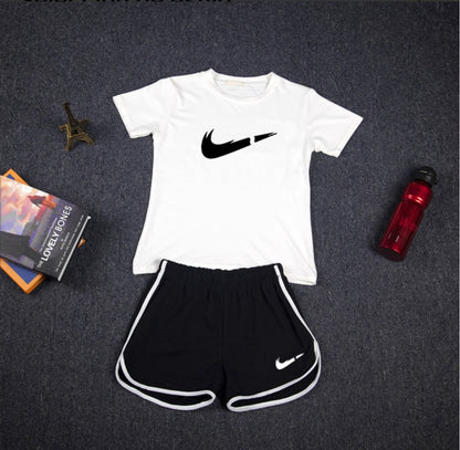 112Conjunto Deportivo Casual Mujer| Camiseta + Pantalón Corto