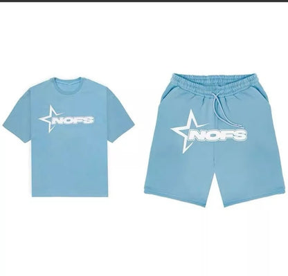 Conjunto Camiseta y Short Logo Estrella Estilo Urbano