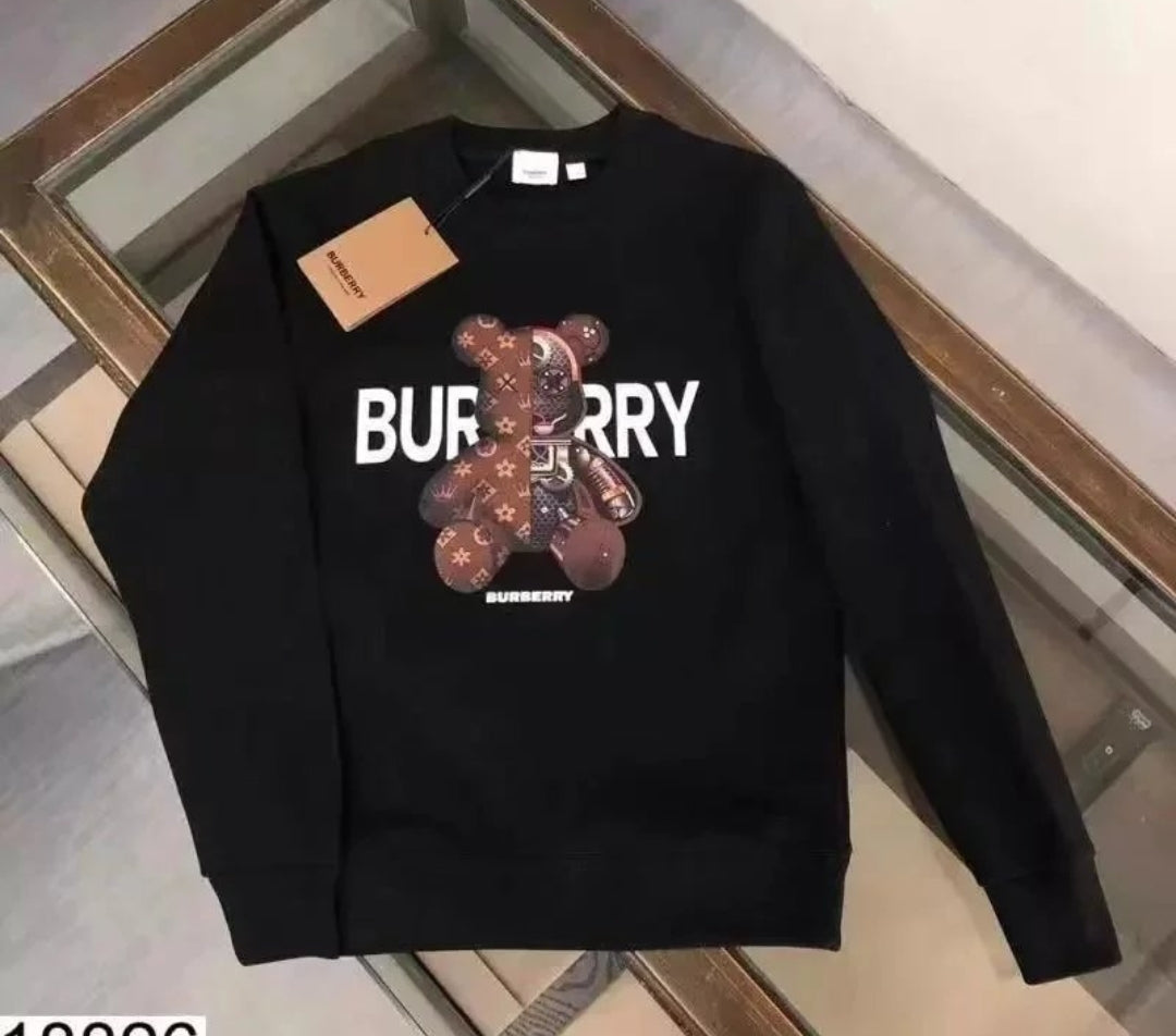 Sudadera Negra Osito Estilo Luxury Streetwear