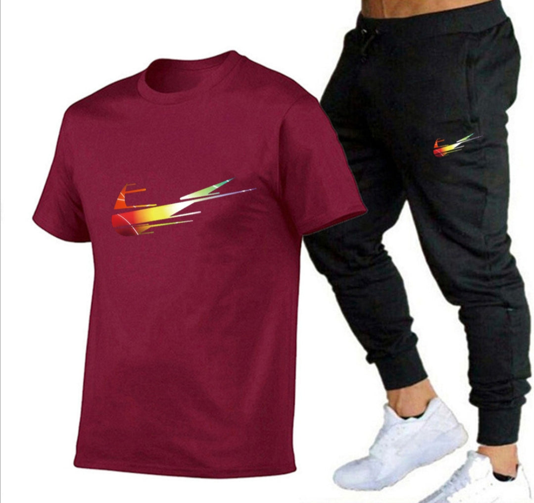 116Conjunto  Camiseta y Pantalón | Estilo Deportivo y Comodidad Diaria