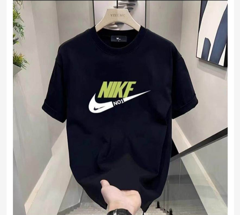 174Camiseta  Negra Logo NO.1 Verde – Estilo Deportivo Urbano