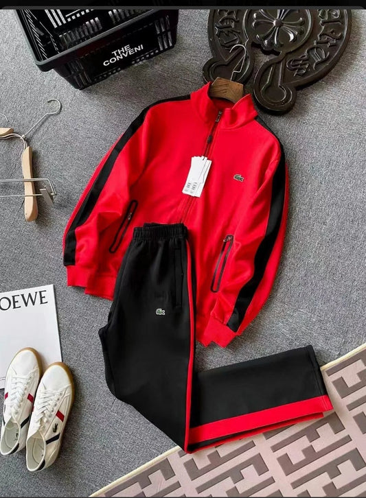 Chándal Contrastado Cremalleras Estilo Casual Deportivo