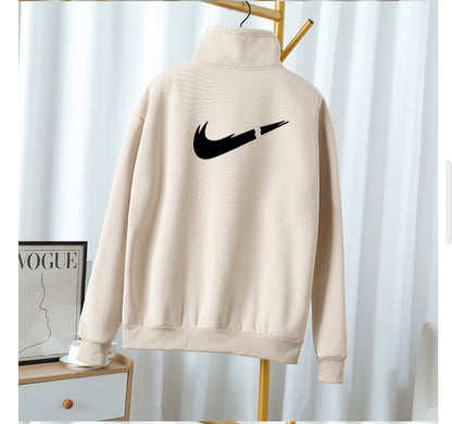 111Sudadera Oversize de Cuello Alto | Estilo Urbano Minimalista