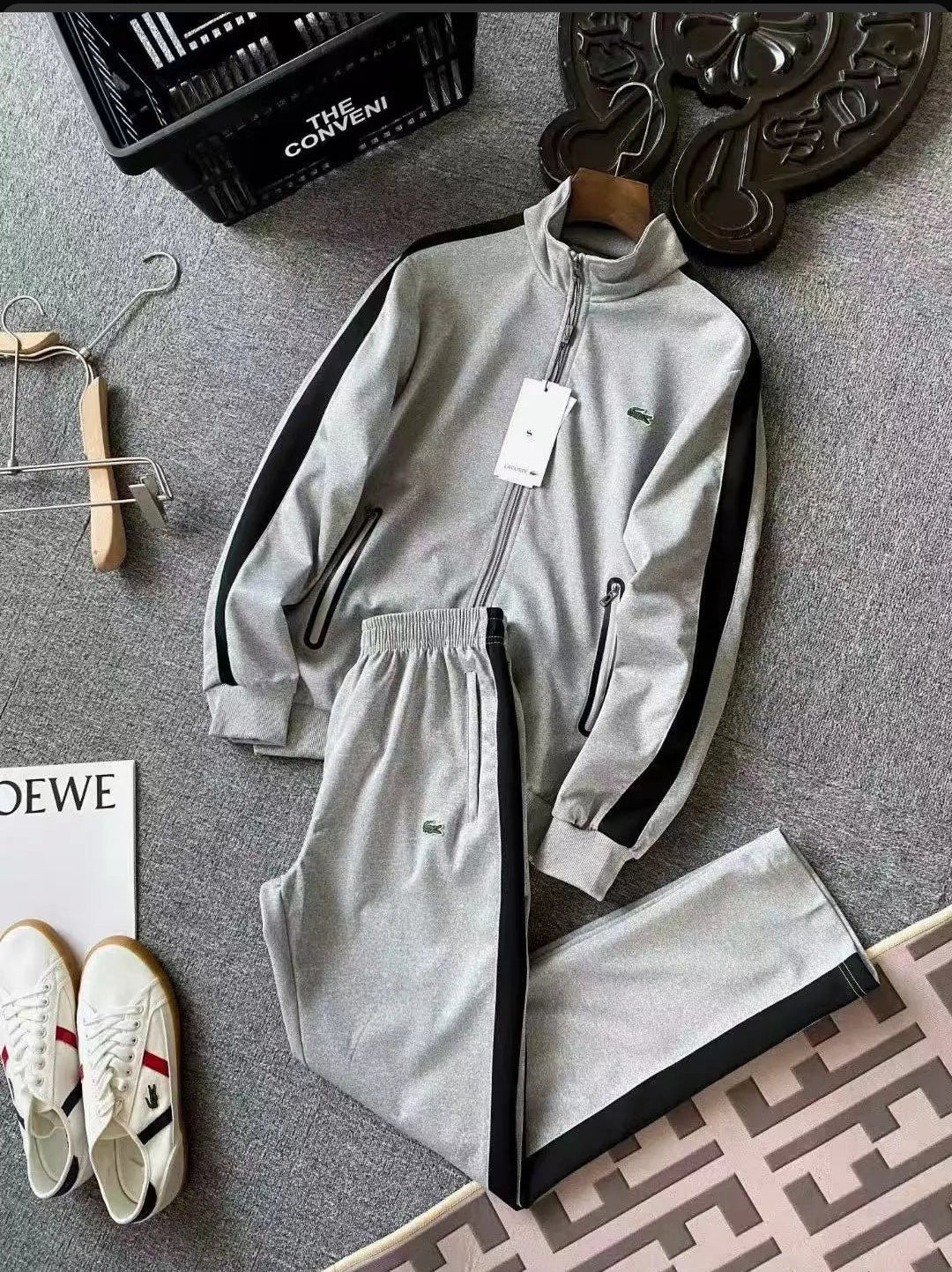 Chándal Contrastado Cremalleras Estilo Casual Deportivo