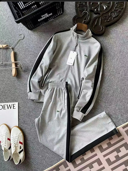 Chándal Contrastado Cremalleras Estilo Casual Deportivo