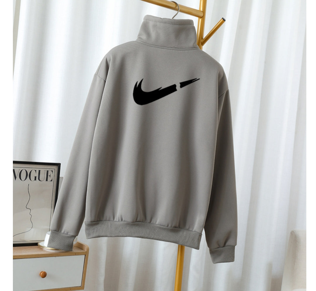 111Sudadera Oversize de Cuello Alto | Estilo Urbano Minimalista
