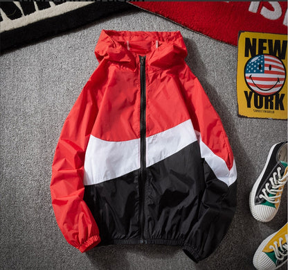 97Cortavientos Urbano Premium de Diseño Tricolor