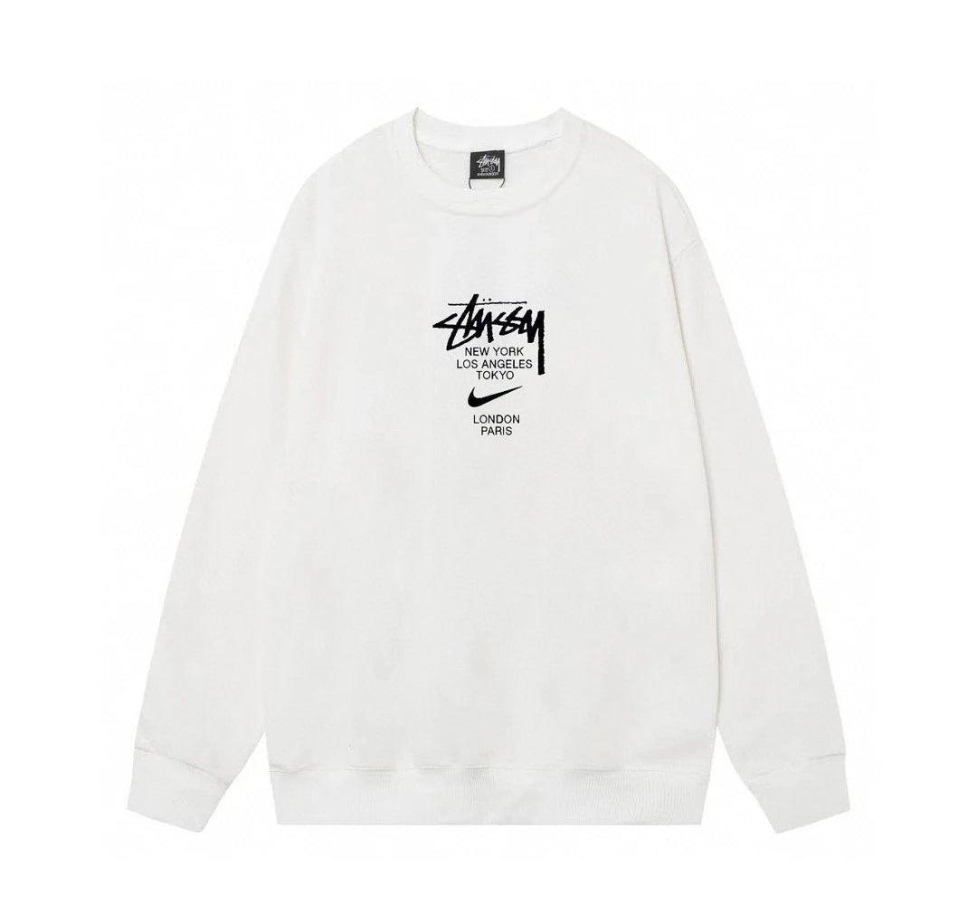 Sudadera Logo Tipográfico Frontal Estilo Streetwear