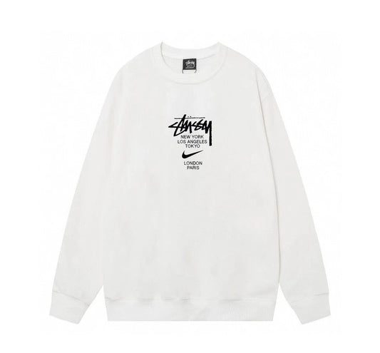 Sudadera Logo Tipográfico Frontal Estilo Streetwear
