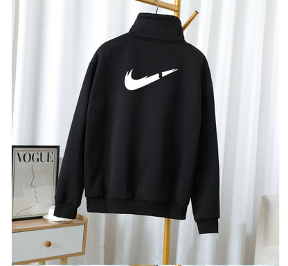 111Sudadera Oversize de Cuello Alto | Estilo Urbano Minimalista