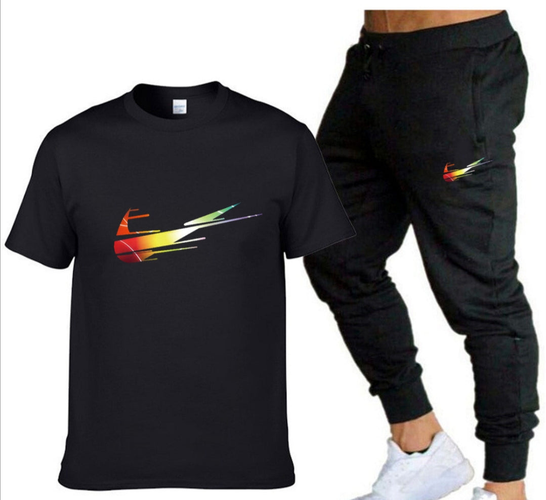 116Conjunto  Camiseta y Pantalón | Estilo Deportivo y Comodidad Diaria