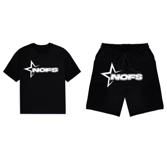Conjunto Camiseta y Short Logo Estrella Estilo Urbano