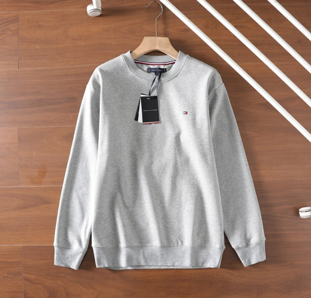Tommy Sudadera Logo Central Estilo Luxury Street