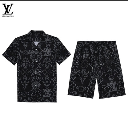 LV Conjunto Camiseta y Short Relieve Monograma Premium