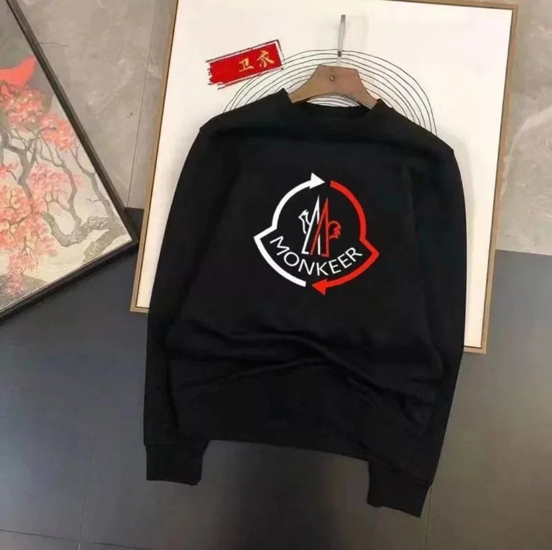 Sudadera Logo Circular Frontal Estilo Streetwear
