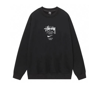 Sudadera Logo Tipográfico Frontal Estilo Streetwear