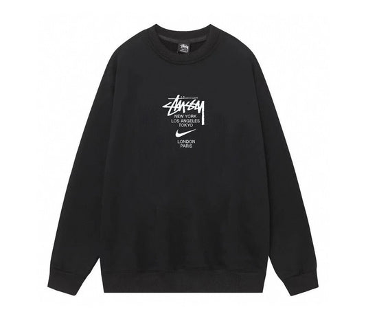Sudadera Logo Tipográfico Frontal Estilo Streetwear