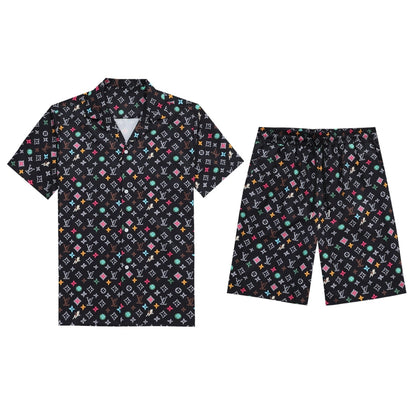 LV Conjunto Camiseta y Short Relieve Monograma Premium