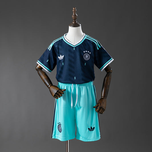 Conjunto Alemania Segunda Equipación Infantil – Azul Marino y Turquesa