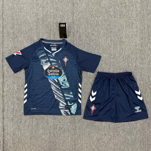 12Conjunto Celta de Vigo Niño – Segunda Equipación Azul Marino